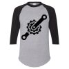 Unisex Three-Quarter Raglan Sleeve Baseball Jersey T-Shirt Thumbnail