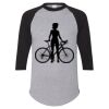 Unisex Three-Quarter Raglan Sleeve Baseball Jersey T-Shirt Thumbnail