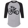 Unisex Three-Quarter Raglan Sleeve Baseball Jersey T-Shirt Thumbnail