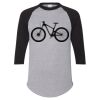 Unisex Three-Quarter Raglan Sleeve Baseball Jersey T-Shirt Thumbnail