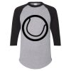 Unisex Three-Quarter Raglan Sleeve Baseball Jersey T-Shirt Thumbnail
