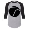 Unisex Three-Quarter Raglan Sleeve Baseball Jersey T-Shirt Thumbnail