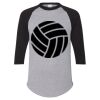 Unisex Three-Quarter Raglan Sleeve Baseball Jersey T-Shirt Thumbnail