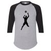 Unisex Three-Quarter Raglan Sleeve Baseball Jersey T-Shirt Thumbnail