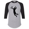 Unisex Three-Quarter Raglan Sleeve Baseball Jersey T-Shirt Thumbnail