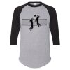 Unisex Three-Quarter Raglan Sleeve Baseball Jersey T-Shirt Thumbnail