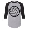 Unisex Three-Quarter Raglan Sleeve Baseball Jersey T-Shirt Thumbnail