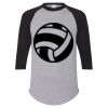 Unisex Three-Quarter Raglan Sleeve Baseball Jersey T-Shirt Thumbnail