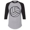 Unisex Three-Quarter Raglan Sleeve Baseball Jersey T-Shirt Thumbnail