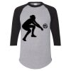 Unisex Three-Quarter Raglan Sleeve Baseball Jersey T-Shirt Thumbnail