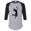 Unisex Three-Quarter Raglan Sleeve Baseball Jersey T-Shirt Thumbnail