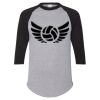 Unisex Three-Quarter Raglan Sleeve Baseball Jersey T-Shirt Thumbnail