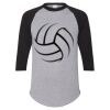 Unisex Three-Quarter Raglan Sleeve Baseball Jersey T-Shirt Thumbnail