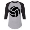 Unisex Three-Quarter Raglan Sleeve Baseball Jersey T-Shirt Thumbnail