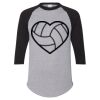 Unisex Three-Quarter Raglan Sleeve Baseball Jersey T-Shirt Thumbnail
