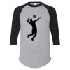 Unisex Three-Quarter Raglan Sleeve Baseball Jersey T-Shirt Thumbnail