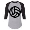Unisex Three-Quarter Raglan Sleeve Baseball Jersey T-Shirt Thumbnail