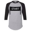 Unisex Three-Quarter Raglan Sleeve Baseball Jersey T-Shirt Thumbnail
