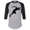 Unisex Three-Quarter Raglan Sleeve Baseball Jersey T-Shirt Thumbnail