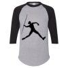 Unisex Three-Quarter Raglan Sleeve Baseball Jersey T-Shirt Thumbnail