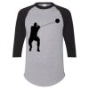 Unisex Three-Quarter Raglan Sleeve Baseball Jersey T-Shirt Thumbnail