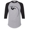 Unisex Three-Quarter Raglan Sleeve Baseball Jersey T-Shirt Thumbnail