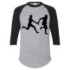 Unisex Three-Quarter Raglan Sleeve Baseball Jersey T-Shirt Thumbnail