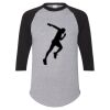 Unisex Three-Quarter Raglan Sleeve Baseball Jersey T-Shirt Thumbnail