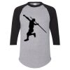 Unisex Three-Quarter Raglan Sleeve Baseball Jersey T-Shirt Thumbnail