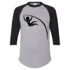 Unisex Three-Quarter Raglan Sleeve Baseball Jersey T-Shirt Thumbnail
