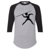 Unisex Three-Quarter Raglan Sleeve Baseball Jersey T-Shirt Thumbnail