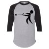 Unisex Three-Quarter Raglan Sleeve Baseball Jersey T-Shirt Thumbnail