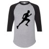 Unisex Three-Quarter Raglan Sleeve Baseball Jersey T-Shirt Thumbnail