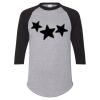 Unisex Three-Quarter Raglan Sleeve Baseball Jersey T-Shirt Thumbnail
