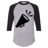 Unisex Three-Quarter Raglan Sleeve Baseball Jersey T-Shirt Thumbnail