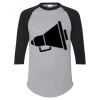 Unisex Three-Quarter Raglan Sleeve Baseball Jersey T-Shirt Thumbnail