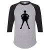 Unisex Three-Quarter Raglan Sleeve Baseball Jersey T-Shirt Thumbnail