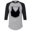 Unisex Three-Quarter Raglan Sleeve Baseball Jersey T-Shirt Thumbnail