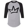 Unisex Three-Quarter Raglan Sleeve Baseball Jersey T-Shirt Thumbnail