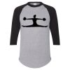 Unisex Three-Quarter Raglan Sleeve Baseball Jersey T-Shirt Thumbnail