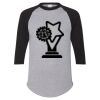 Unisex Three-Quarter Raglan Sleeve Baseball Jersey T-Shirt Thumbnail