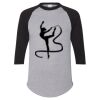 Unisex Three-Quarter Raglan Sleeve Baseball Jersey T-Shirt Thumbnail