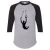 Unisex Three-Quarter Raglan Sleeve Baseball Jersey T-Shirt Thumbnail