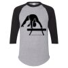 Unisex Three-Quarter Raglan Sleeve Baseball Jersey T-Shirt Thumbnail