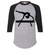 Unisex Three-Quarter Raglan Sleeve Baseball Jersey T-Shirt Thumbnail