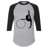 Unisex Three-Quarter Raglan Sleeve Baseball Jersey T-Shirt Thumbnail