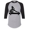 Unisex Three-Quarter Raglan Sleeve Baseball Jersey T-Shirt Thumbnail
