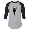Unisex Three-Quarter Raglan Sleeve Baseball Jersey T-Shirt Thumbnail