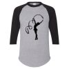 Unisex Three-Quarter Raglan Sleeve Baseball Jersey T-Shirt Thumbnail