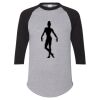 Unisex Three-Quarter Raglan Sleeve Baseball Jersey T-Shirt Thumbnail